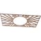 Ekena Millwork Hoover Wood Fretwork Pierced Ceiling Medallion, Wood (Paint Grade), 32"W x 16"H x 11 7/8"ID x 3/8"T CMWP32X16X0375HOMF - alternate 2